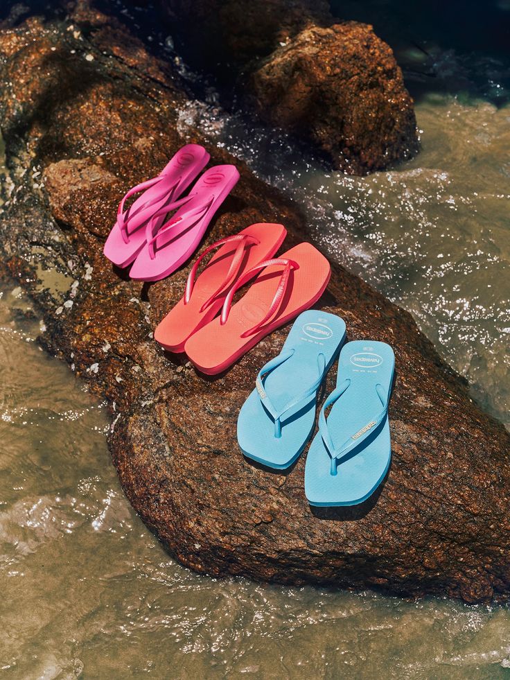 Havaianas Slim — Tongs Femme Rose Gold